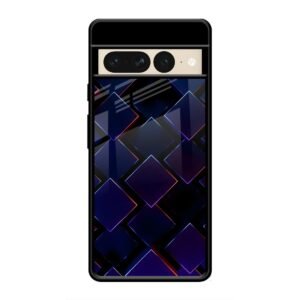 3D Square Glass Case for Google Pixel 7 Pro