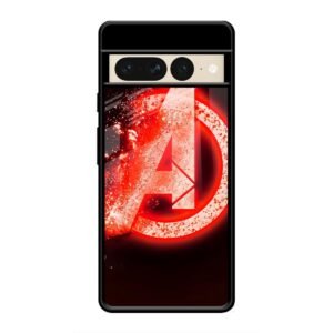 Avengers Logo Glass Case for Google Pixel 7 Pro