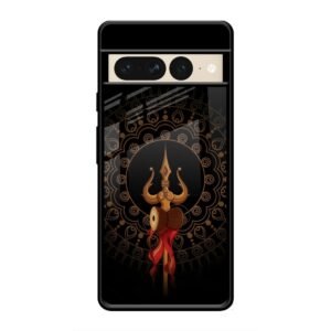 Beautiful art With Trishool Glass Case for Google Pixel 7 Pro