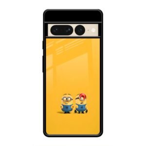 Minions Love Glass Case for Google Pixel 7 Pro