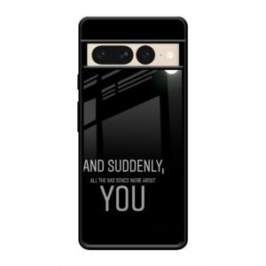 Quotes Glass Case for Google Pixel 7 Pro