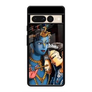 Radhe & Krishna Glass Case for Google Pixel 7 Pro