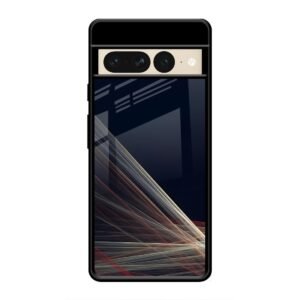 Waves Printed Glass Case for Google Pixel 7 Pro