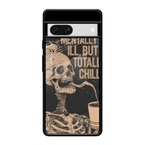 Skeleton Chill Glass Case for Google Pixel 8A