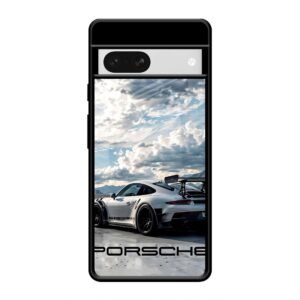 Porsche Under the Clouds Glass Case for Google Pixel 8A