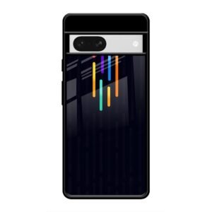 Neon Light Glass Case for Google Pixel 8A