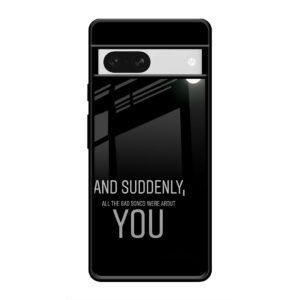 Quotes Glass Case for Google Pixel 8A