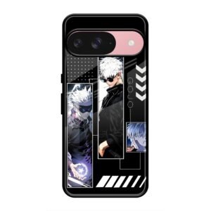Gojo Satoru Character Montage Glass Case for Google Pixel 9