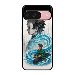 Water Dragon Warrior Glass Case for Google Pixel 9