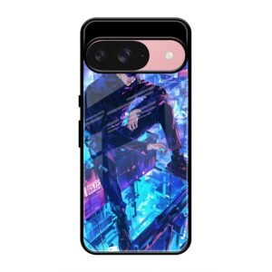 Cyberpunk Vigilante Glass Case for Google Pixel 9