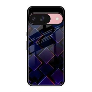 3D Square Glass Case for Google Pixel 9
