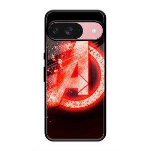 Avengers Logo Glass Case for Google Pixel 9