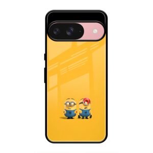 Minions Love Glass Case for Google Pixel 9