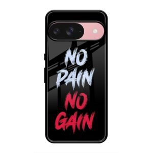 No Pain no Gain Glass Case for Google Pixel 9