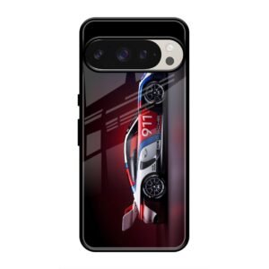 Porsche 911 Racing Legend Glass Case for Google Pixel 9 Pro