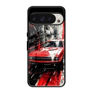 Midnight Cruiser Glass Case for Google Pixel 9 Pro