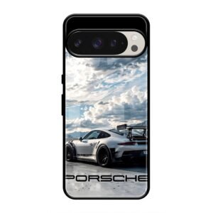 Porsche Under the Clouds Glass Case for Google Pixel 9 Pro