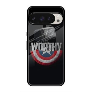 Thor and Caption America Glass Case for Google Pixel 9 Pro