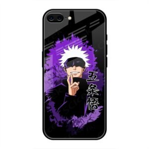 Gojo Satoru - The Honored One Glass Case for iPhone 8 Plus
