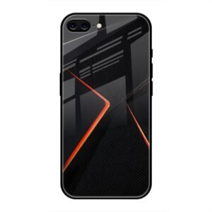Abstract Line Glass Case for iPhone 8 Plus