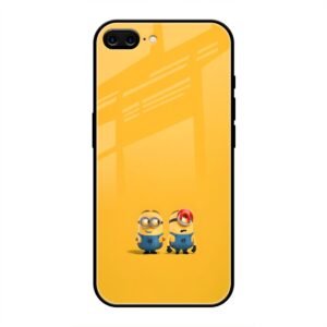 Minions Love Glass Case for iPhone 8 Plus