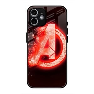 Avengers Logo Glass Case for iPhone 11
