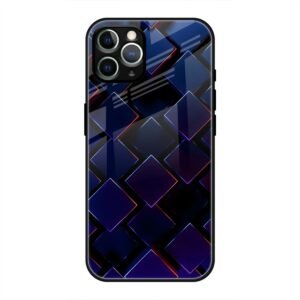3D Square Glass Case for iPhone 11 Pro