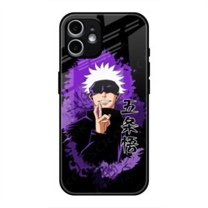 Gojo Satoru - The Honored One Glass Case for iPhone 12 Mini