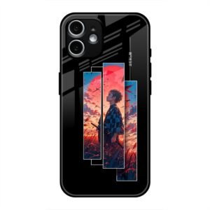 Samurai at Sunset Glass Case for iPhone 12 Mini
