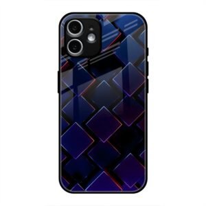 3D Square Glass Case for iPhone 12 Mini
