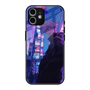 Neon City Streets Glass Case for iPhone 12 Mini