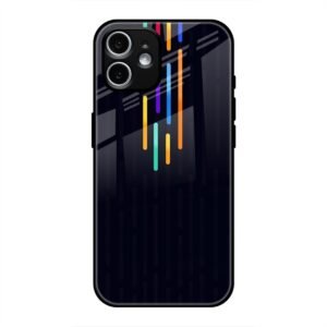 Neon Light Glass Case for iPhone 12 Mini