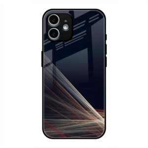 Waves Printed Glass Case for iPhone 12 Mini