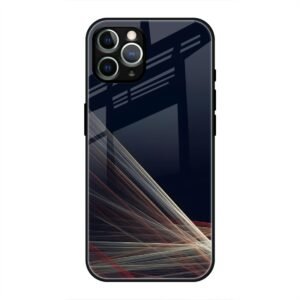 Waves Printed Glass Case for iPhone 12 Pro Max