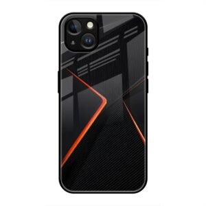 Abstract Line Glass Case for iPhone 13
