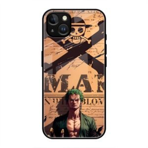 Pirate Hunter Zoro Wanted Poster Glass Case for iPhone 13 Mini