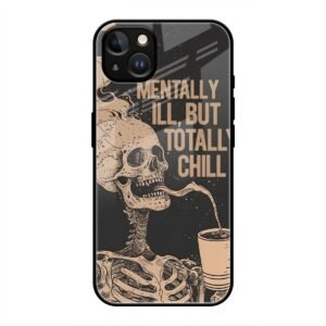 Skeleton Chill Glass Case for iPhone 13 Mini