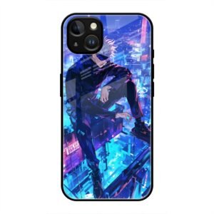 Cyberpunk Vigilante Glass Case for iPhone 13 Mini