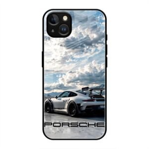 Porsche Under the Clouds Glass Case for iPhone 13 Mini