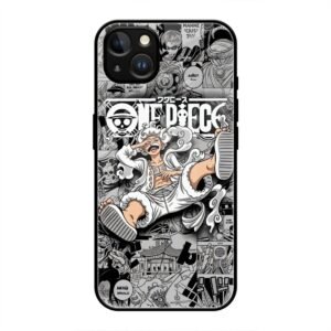 One Piece Manga Collage Glass Case for iPhone 13 Mini