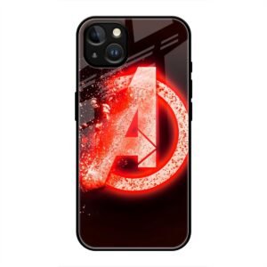 Avengers Logo Glass Case for iPhone 13 Mini