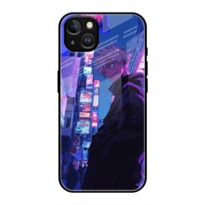 Neon City Streets Glass Case for iPhone 13 Mini