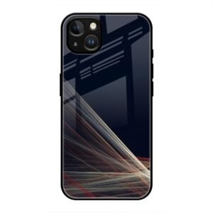 Waves Printed Glass Case for iPhone 13 Mini