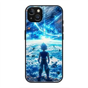 Cosmic Warrior's Resolve Glass Case for iPhone 14 Plus