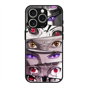 Eyes of the Uchiha Clan Glass Case for iPhone 14 Pro Max