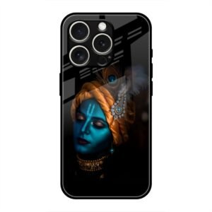 Lord Krishna Glass Case for iPhone 14 Pro Max