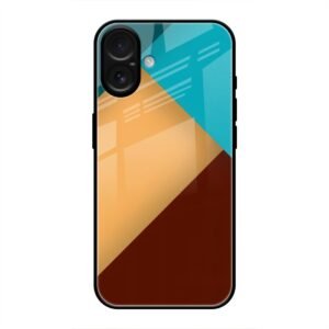 Abstract Color Glass Case for iPhone 16
