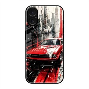 Midnight Cruiser Glass Case for iPhone 16 Plus