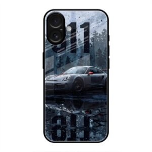 Ghost in the Fog Glass Case for iPhone 16 Plus
