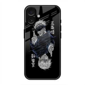 Duality of Satoru Gojo Glass Case for iPhone 16 Plus